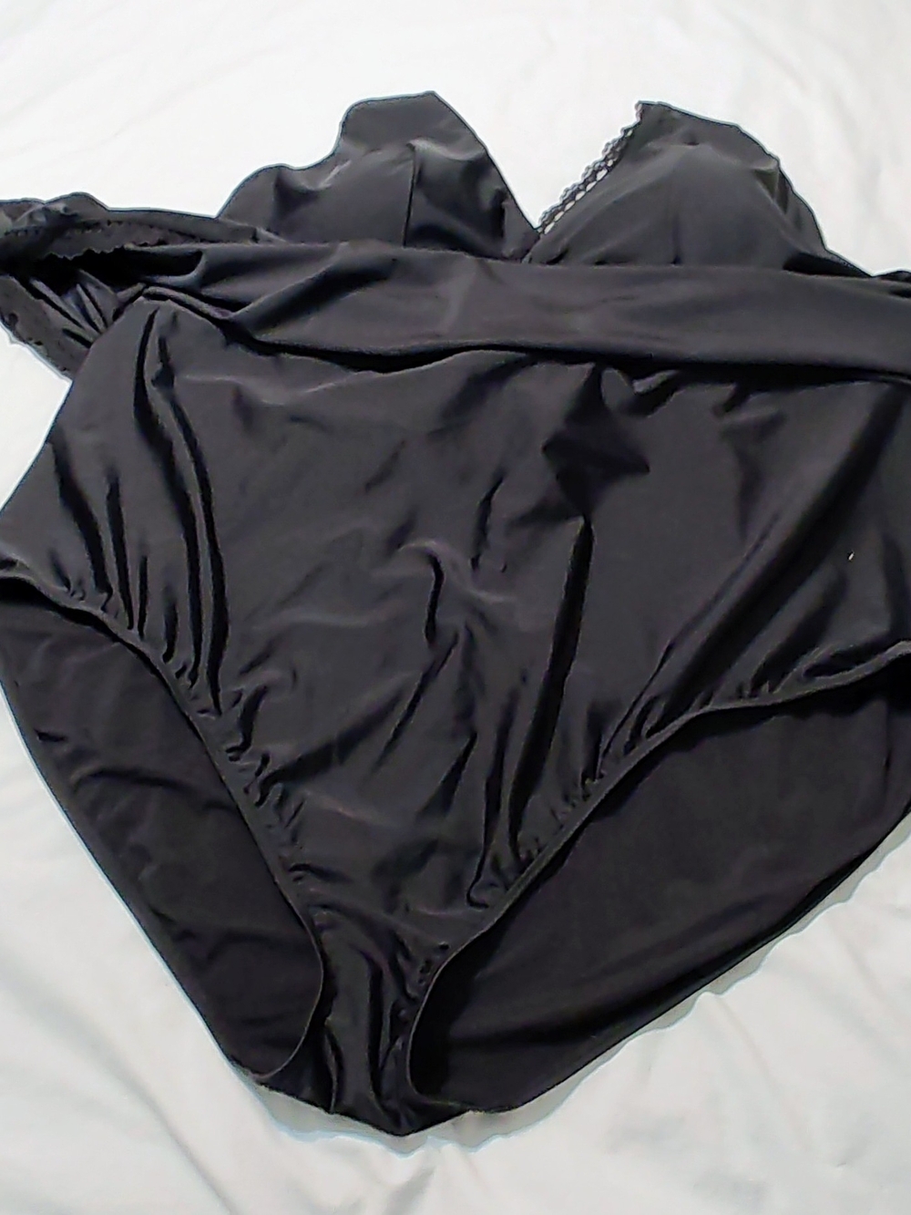 Torrid Wire Free Mid Lace Trimmed Swim Dress - Picture 4 of 7